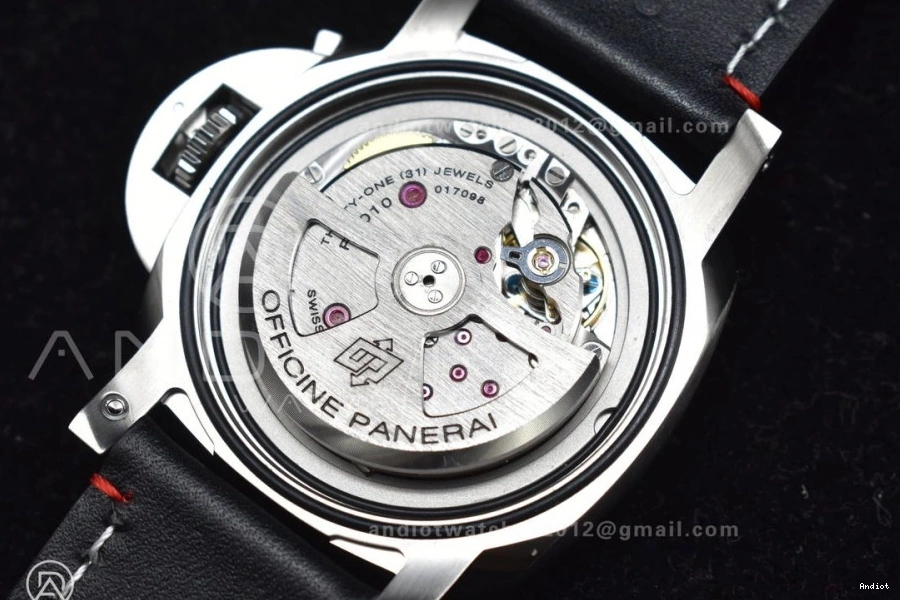 Green PAM732 Dial 999 Brown Edition TTF Strap Dark P  Upgraded Leather 1:1 on Best 0707